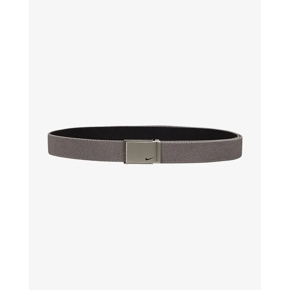 Nike Mens Charcoal Gray Mesh Fabric Web‎ Belt Adjustable Sliver Buckle One Size